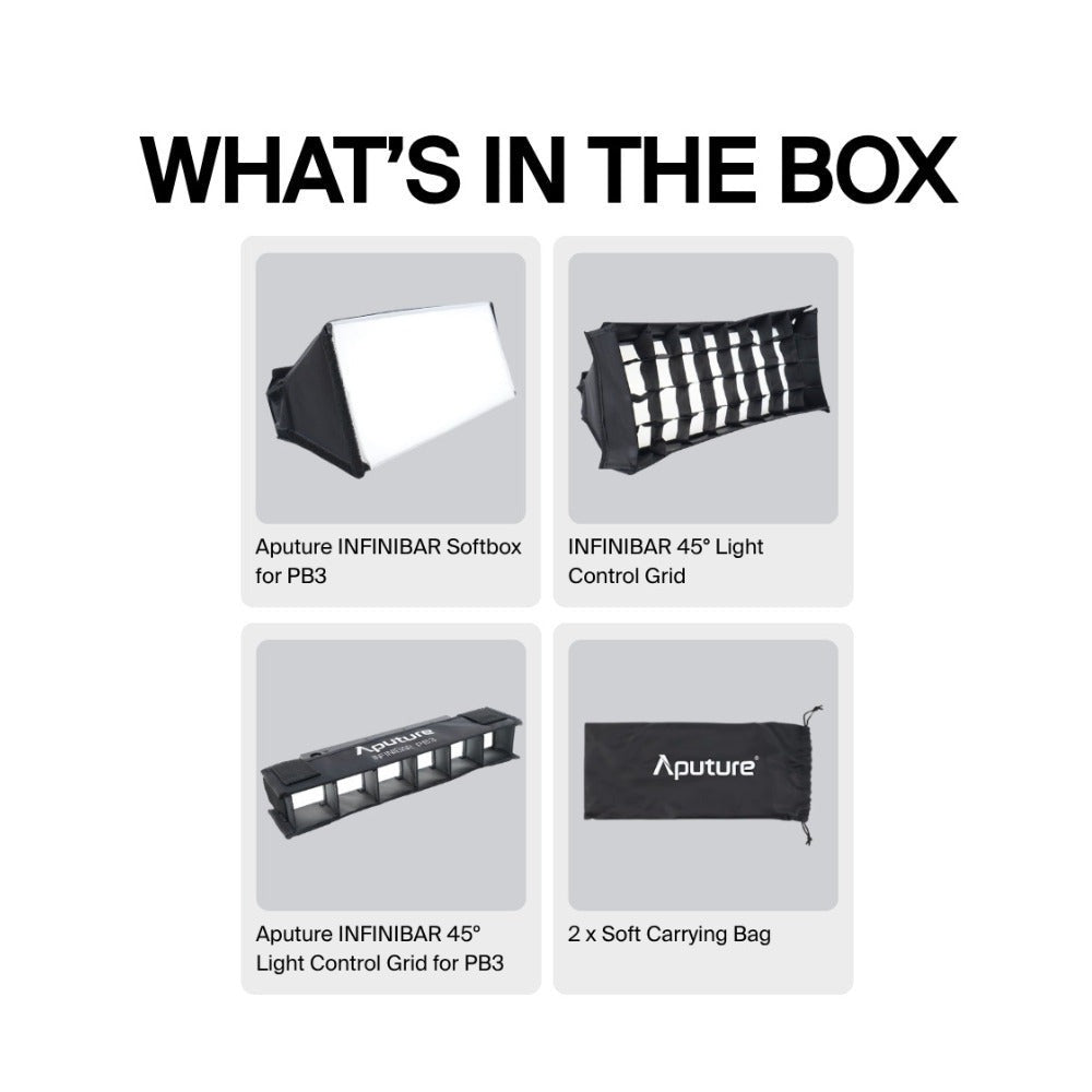 Aputure PB3 Softbox and Aputure PB3 Grid