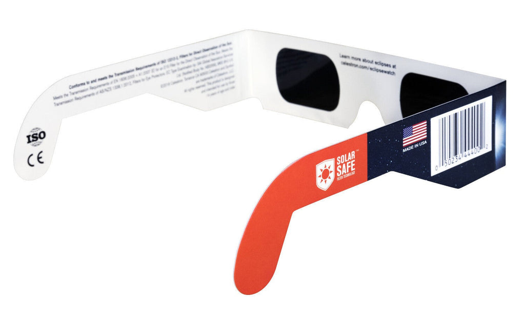 Celestron EclipSmart Safe Filter Eclipse Glasses ISO 12312-2:2015 (E) (50-Pack)