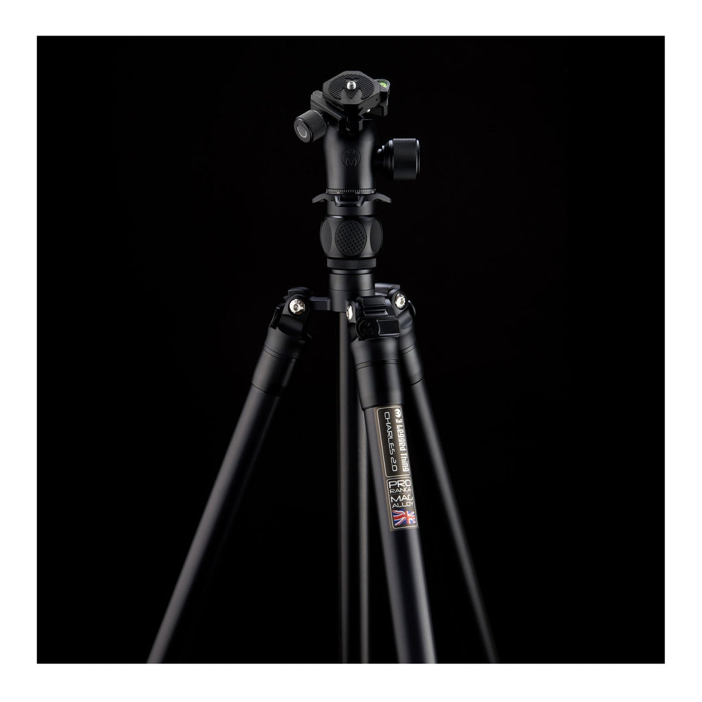 3 Legged Thing Charles 2.0 Aluminium Tripod System & AirHed Pro (Matte Black)