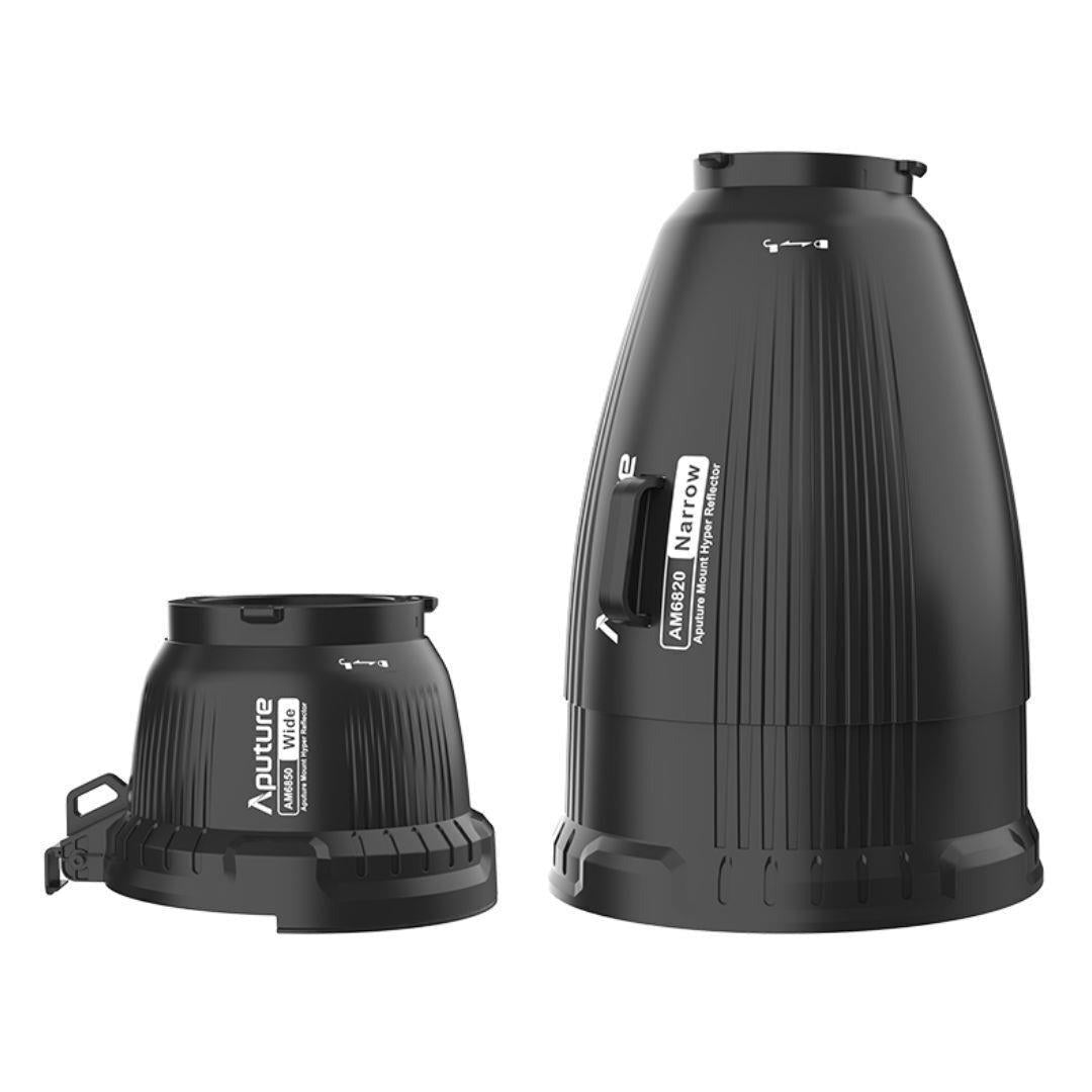 Aputure Narrow and Wide-Angle Reflectors Kit for Electro Storm CS15 and XT26 Lights (Black)
