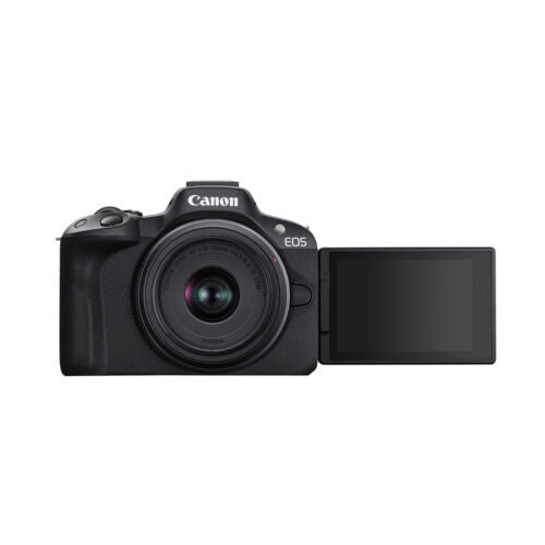 Canon EOS R50 Mirrorless Camera with 18-45mm and 55-210mm Lenses (Black)