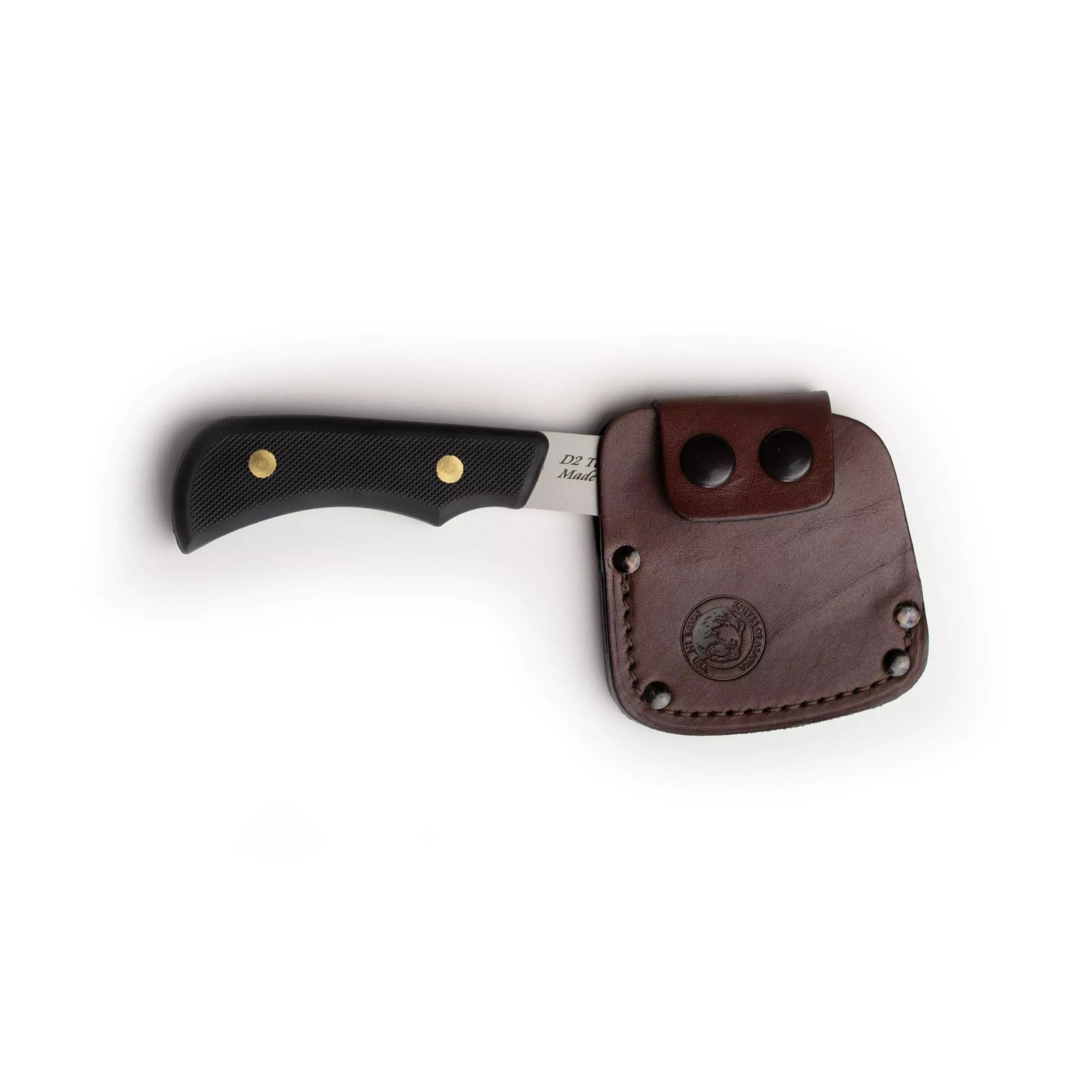 Knives of Alaska Bobcat Mini Hatchet 2.5-Inch D2 Steel Blade with Leather Sheath