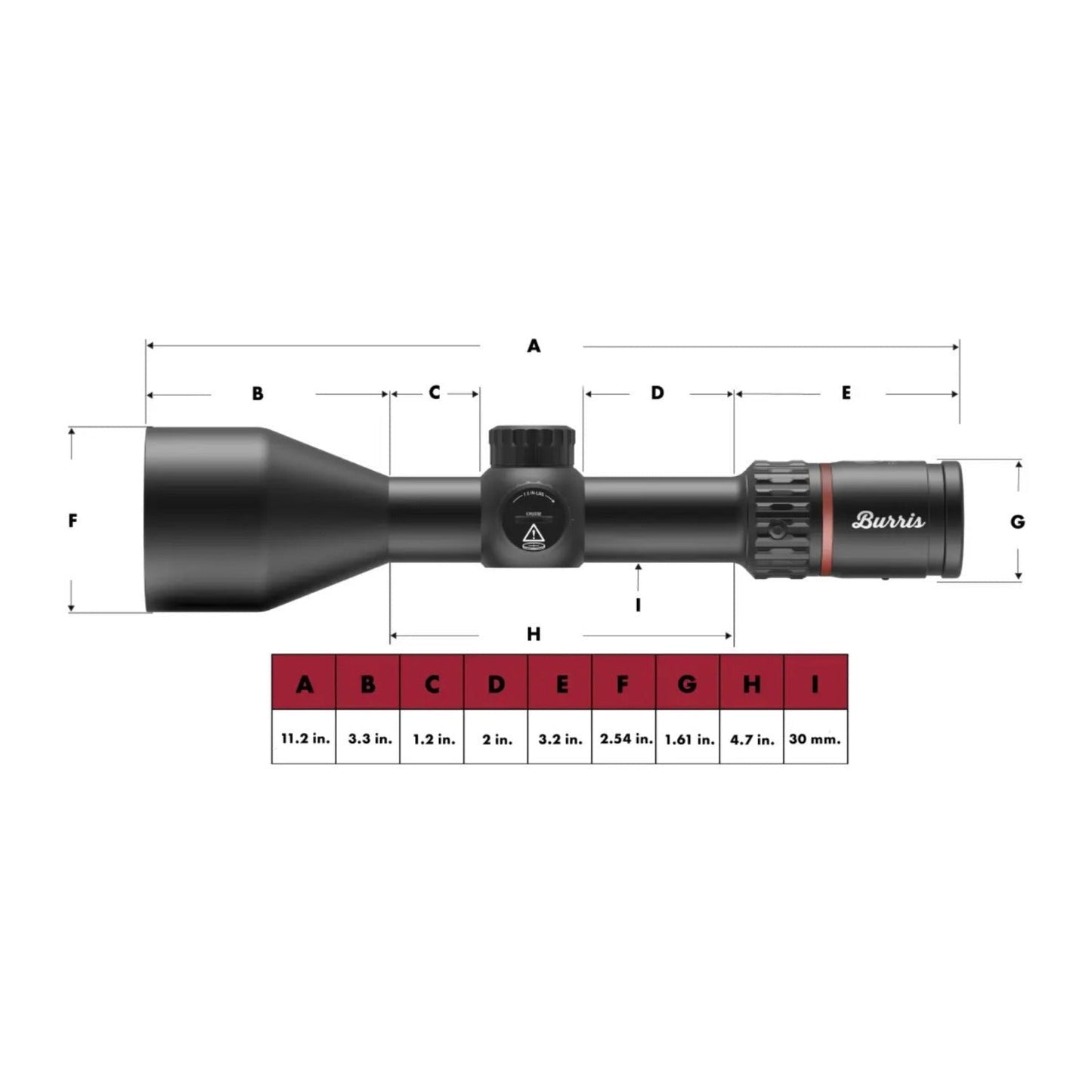 Burris Fullfield Riflescope 3-12x56 Illuminated 3P No. 4 Reticle (Matte Black)