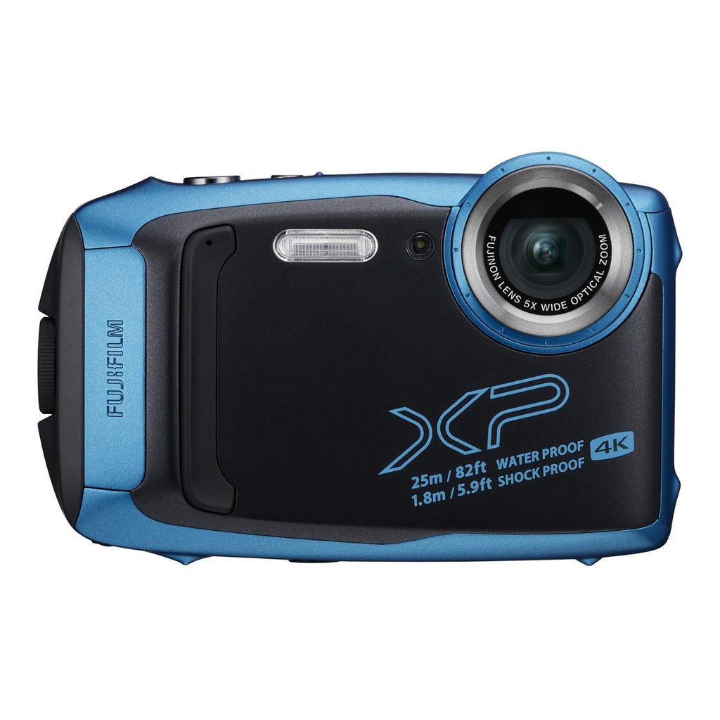 Fujifilm FinePix XP140 Digital Camera with 16GB SD Card (Sky Blue) (Certified Refurbished)