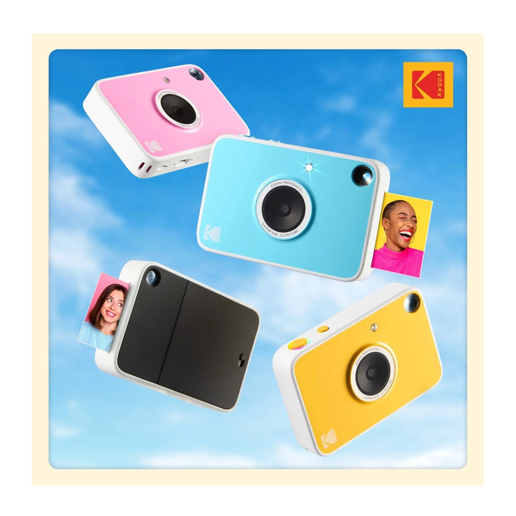 Kodak PRINTOMATIC+ 10MP Instant Digital Camera (Yellow)
