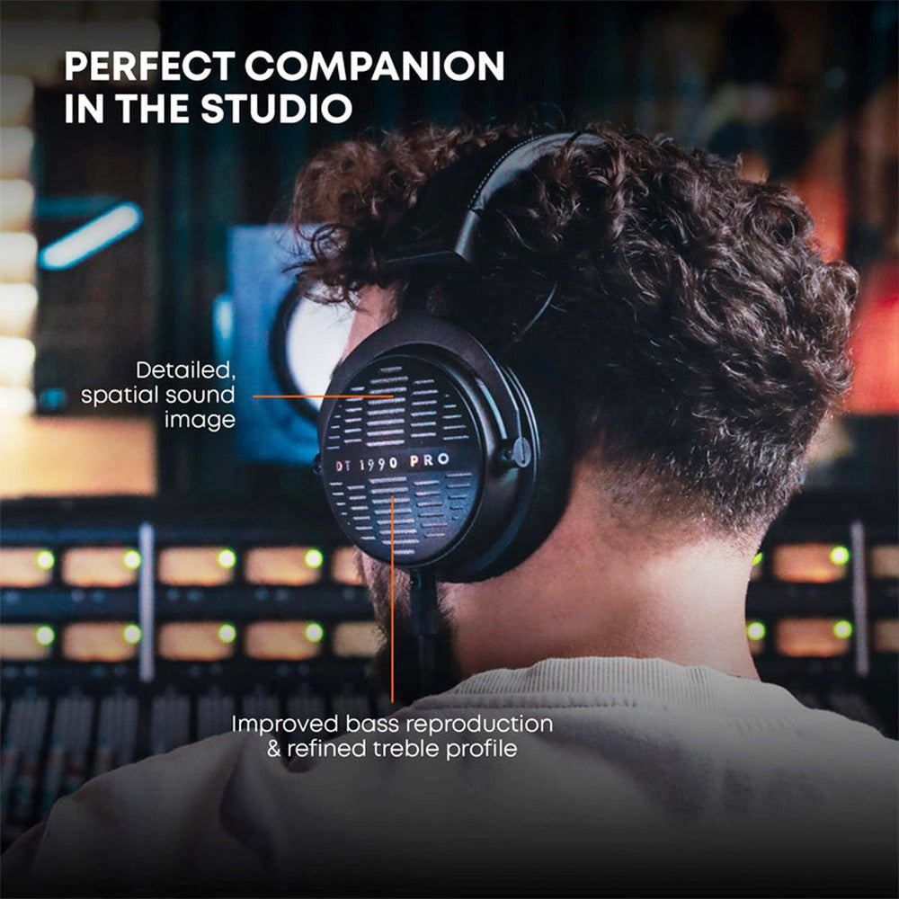 Beyerdynamic DT 1990 Pro MKII Open-back Studio Headphones for Mixing (Black)