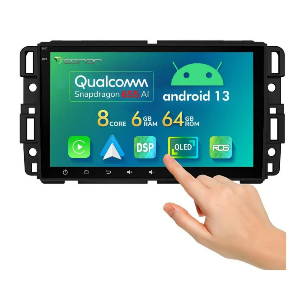 Eonon 6 Plus 64GB Car Stereo with Android 13 System and 8-Inch QLED Capacitive Touch Screen