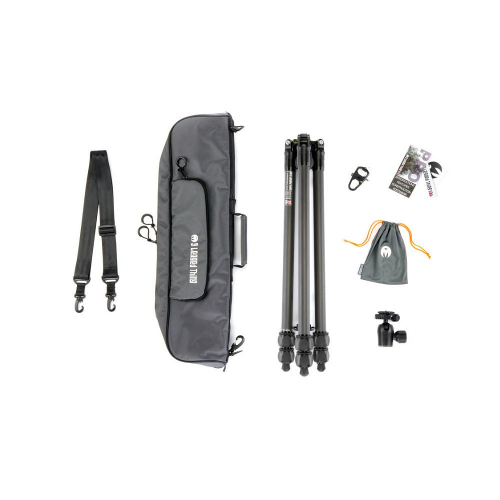 3 Legged Thing Winston 2.0 Travel Friendly Tripod Kit with AirHed Pro Ball Head (Matte Black)