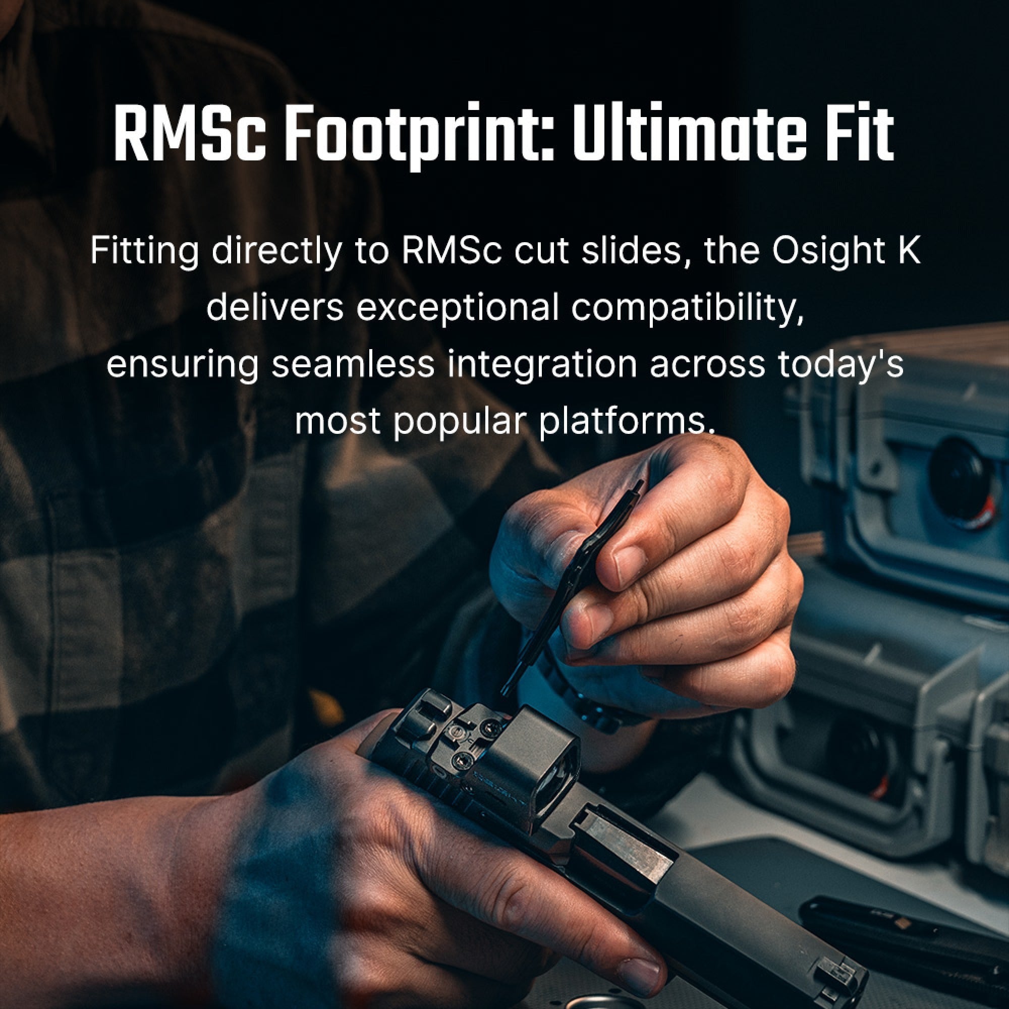 Osight K 6 MOA Red Dot Sight with RMSc Footprint and Side-Loading Battery