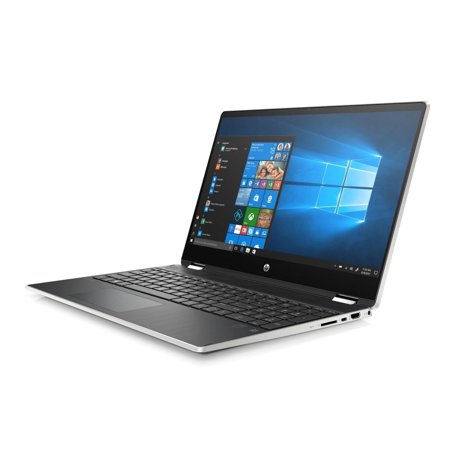 HP x360 Convertible Laptop, 15.6" HD Touch, Intel Core i5-8265U, 8GB RAM, 1TB HDD + 128GB SSD (Certified Refurbished)