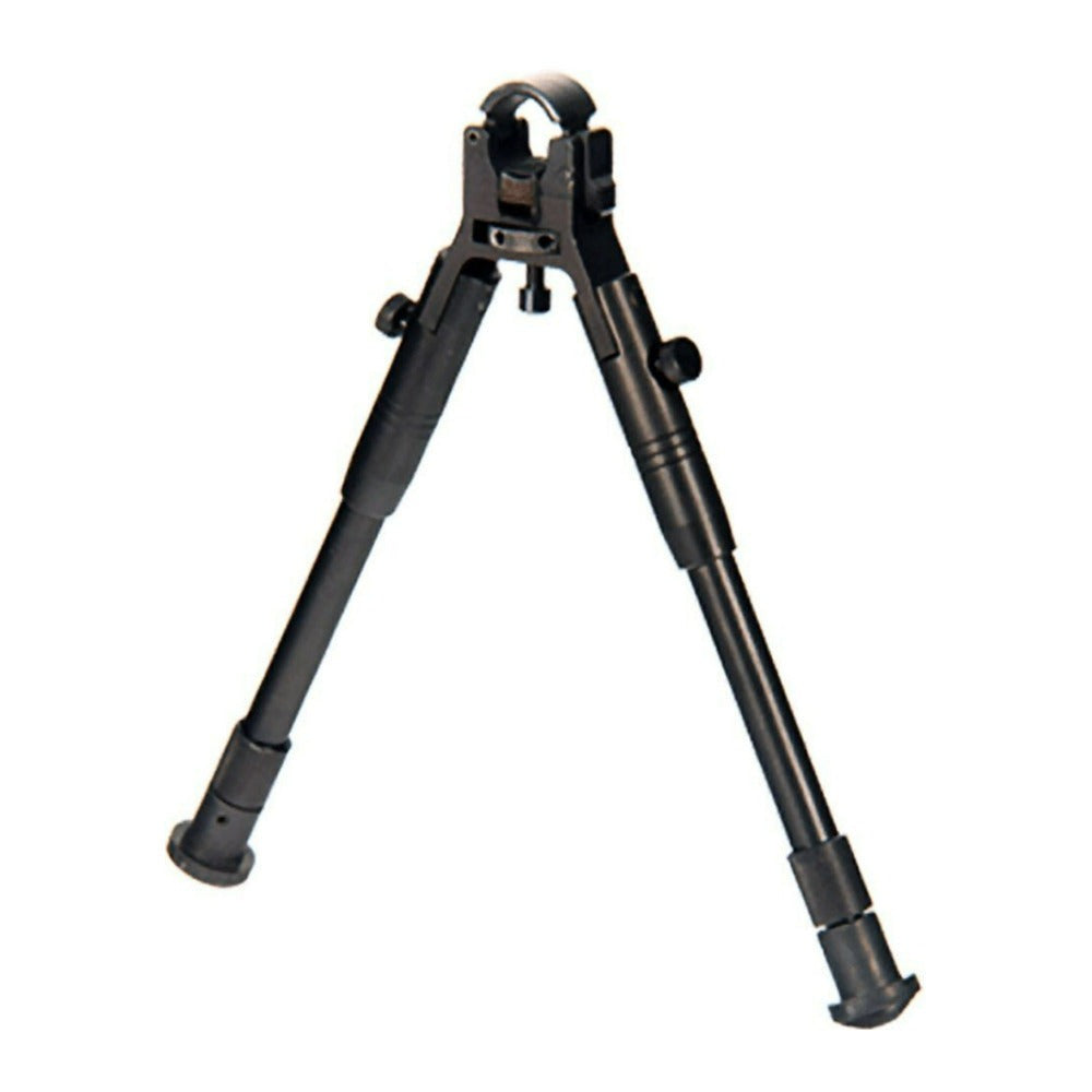 UTG Clamp On Black Bipod with 8.7 to 10.2 Inch Center Height and Aluminum Body