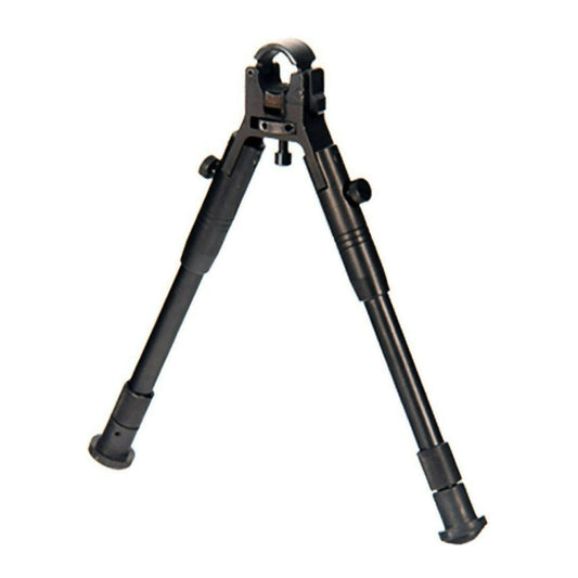 UTG Clamp On Black Bipod with 8.7 to 10.2 Inch Center Height and Aluminum Body