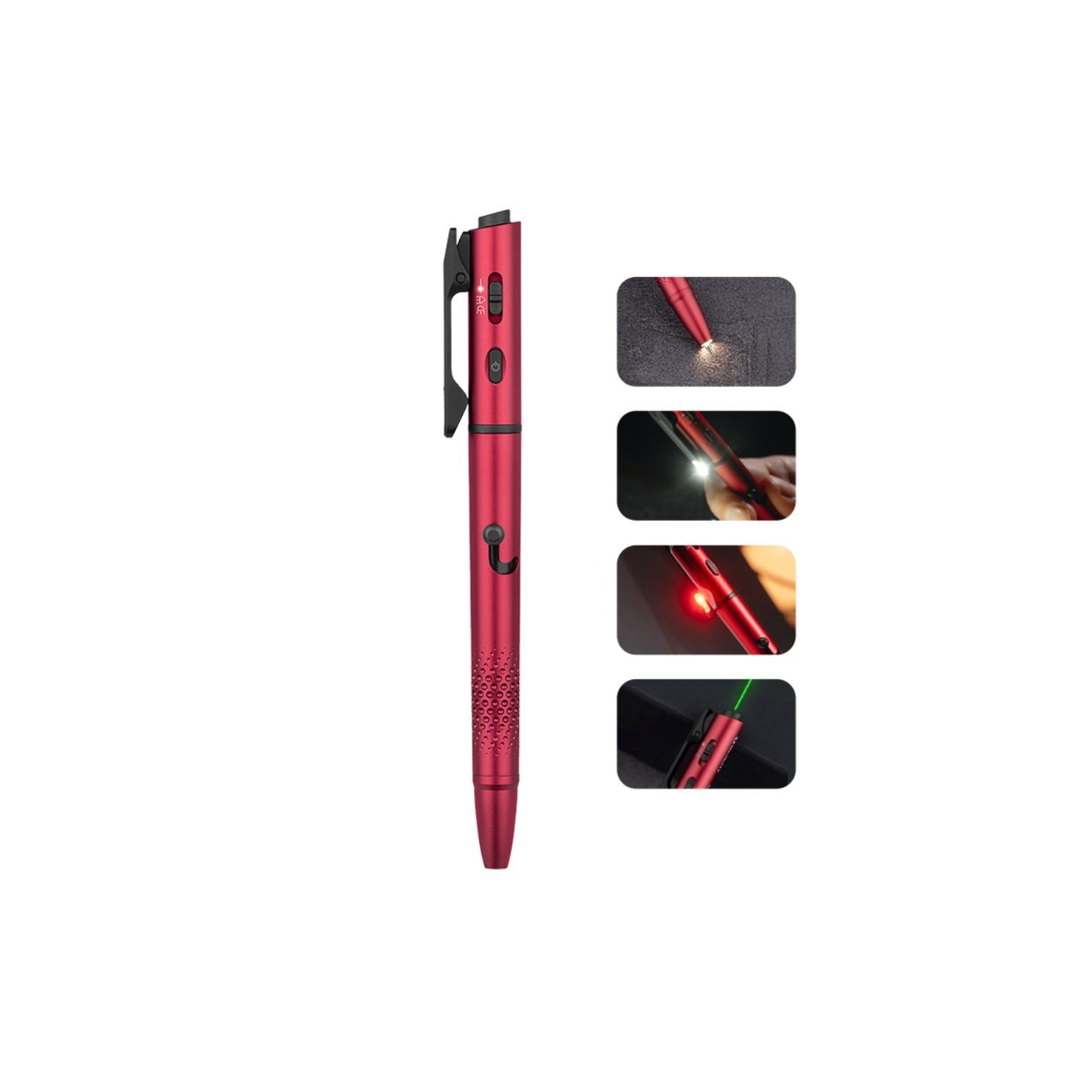 OLIGHT O'Pen 3 Multifunctional Pen Light with 120 Lumens (Wine Red)