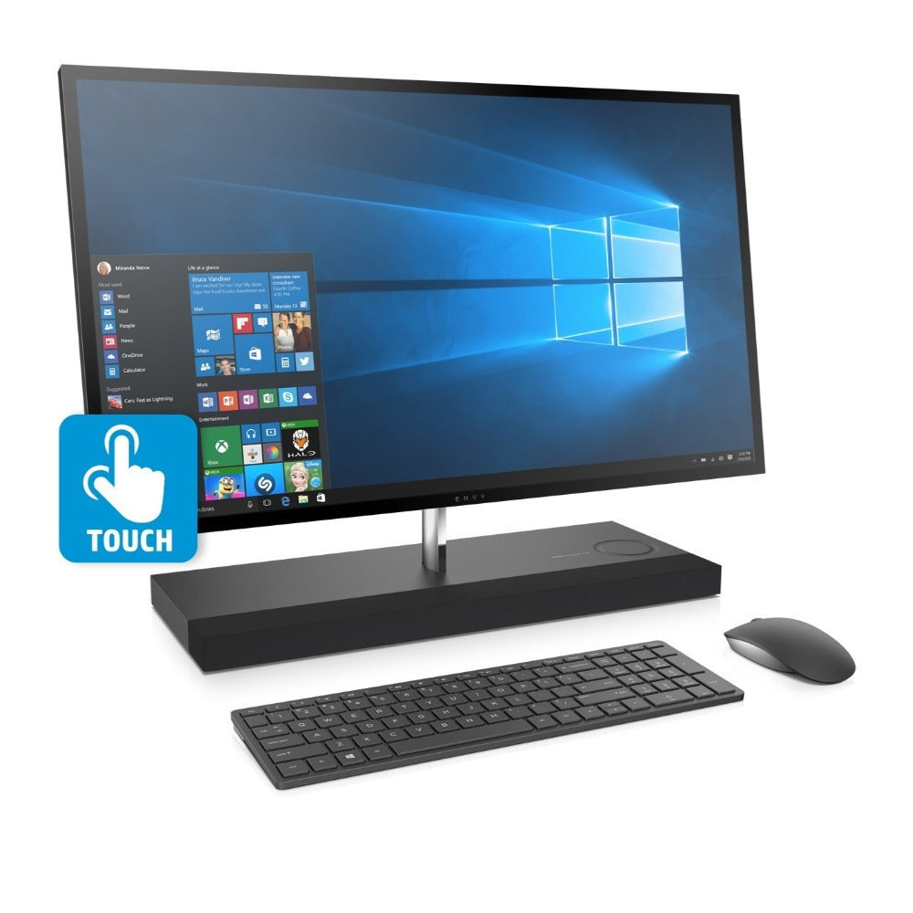 HP Envy 27" 4K Touch All-in-One PC, Intel Core i7-8700T, 16GB RAM, 2TB HDD + 256GB SSD, NVIDIA GTX 1050 4GB (Certified Refurbished)