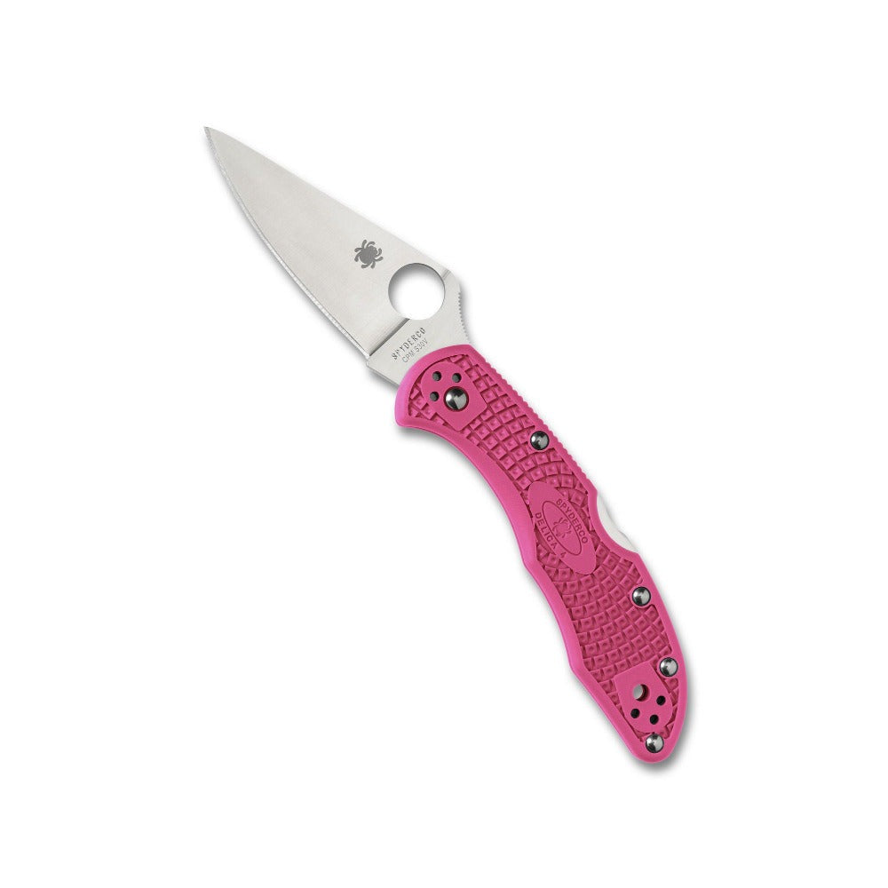 Spyderco Delica 4 Lightweight CPM S30V Blade Pink FRN Handle