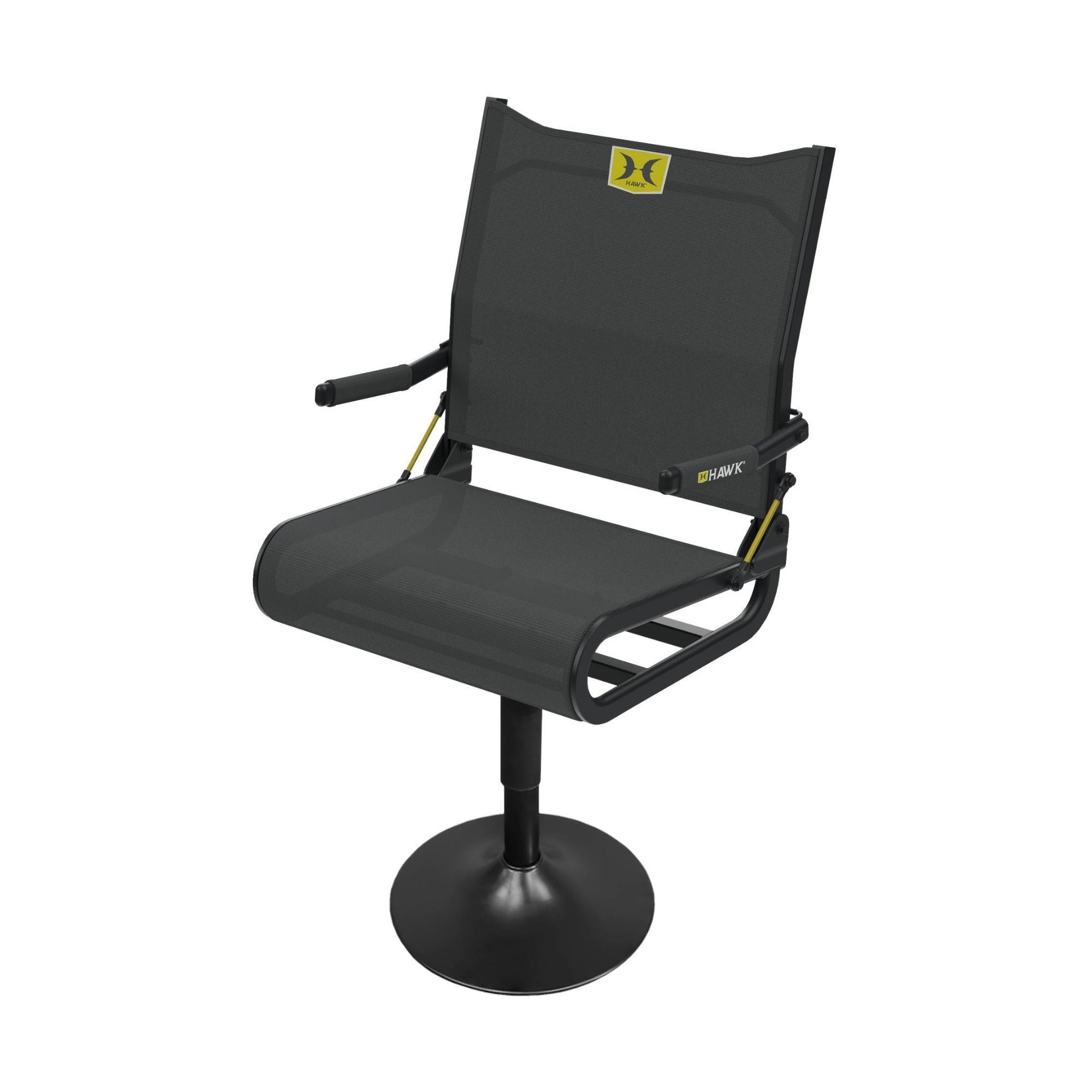 Hawk Stealth Pedestal Adjustable Hunting Blind Chair with 300 lb. Capacity