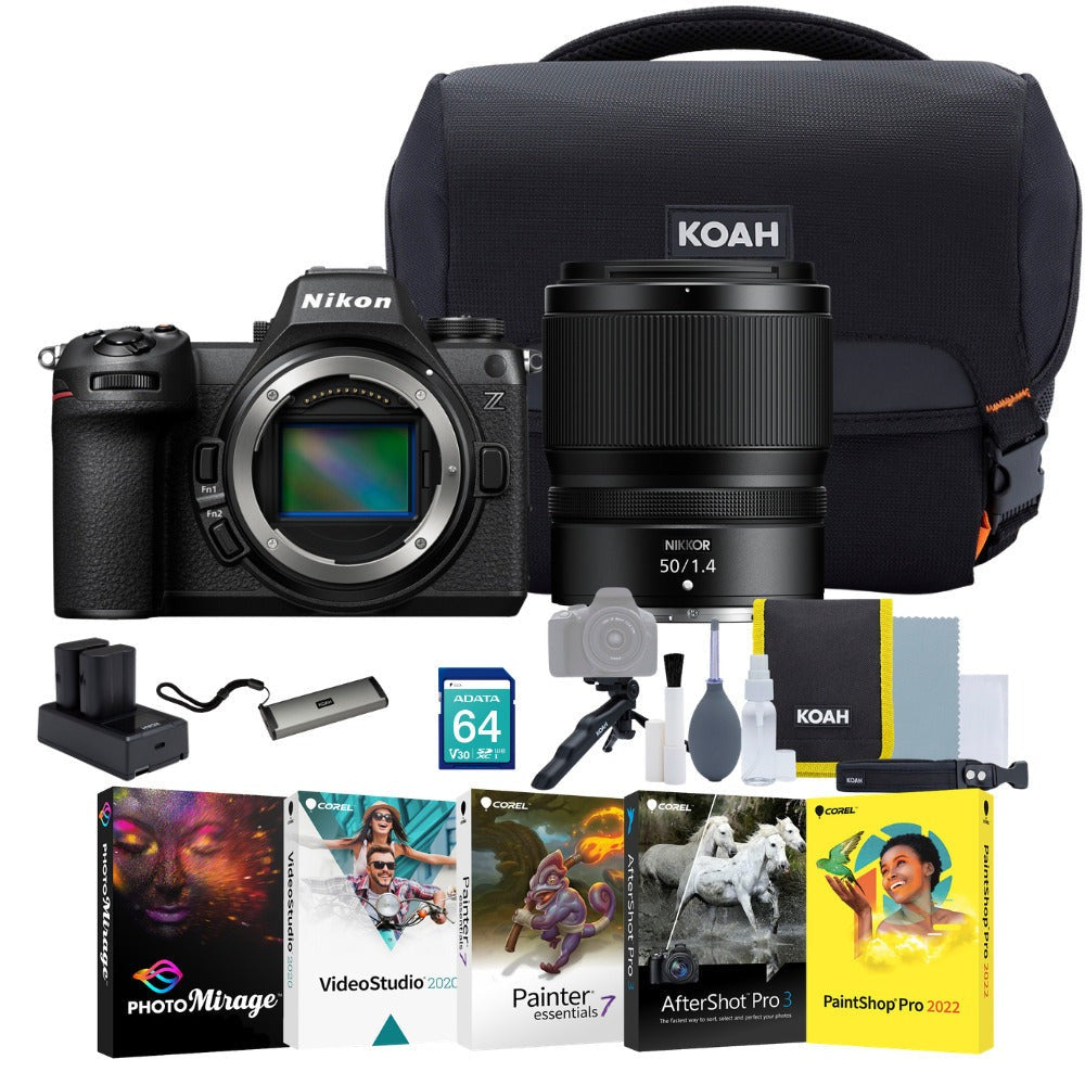 Nikon Z6 III Mirrorless Camera with 50mm f/1.4 Lens Kit and Accessories Bundle