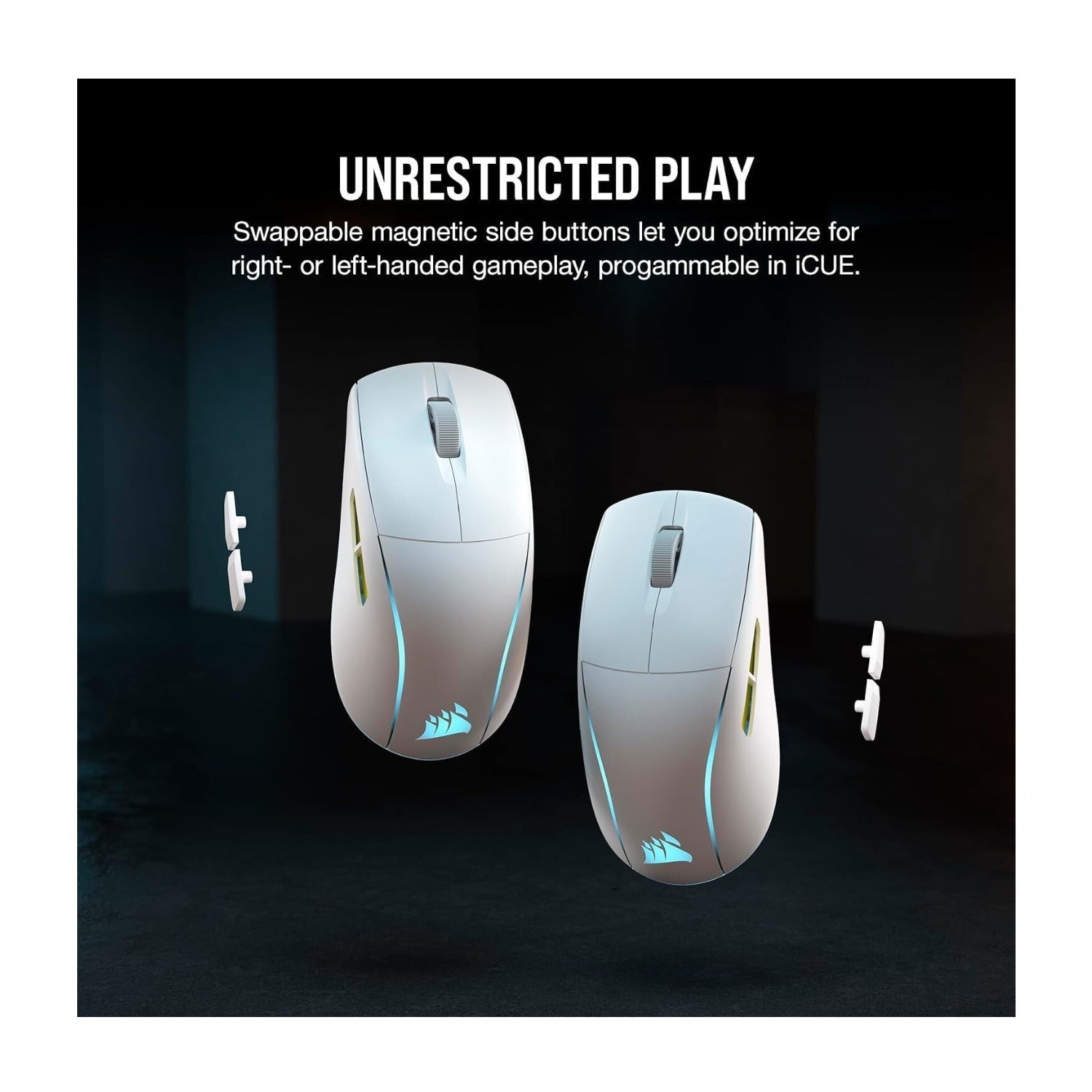 Corsair M75 Wireless RGB Lightweight FPS Gaming Mouse (White)