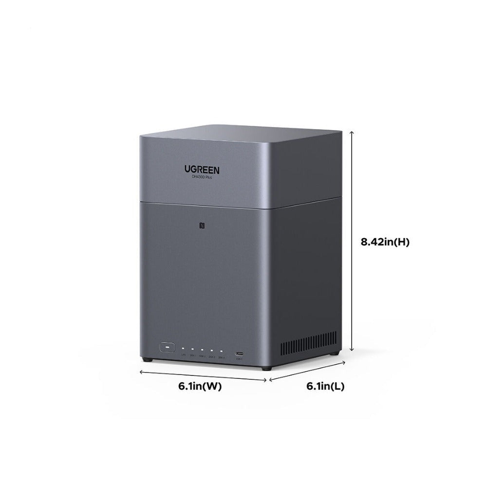 UGREEN DH4300 Plus 4-Bay NAS Enclosure with 2.5GbE, RAID Support and HDMI