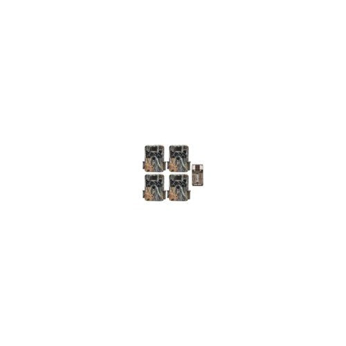 Browning Trail Cameras 16MP Strike Force Extreme Game Cam (4-Pack) w/Card Reader