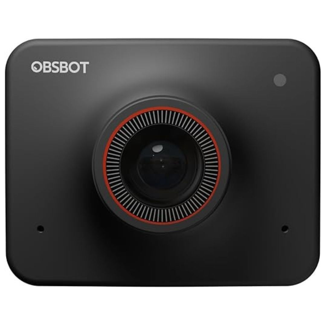 OBSBOT Meet 4K Ultra HD AI Virtual Background Webcam with Dual Omni-Directional Microphone (Black)