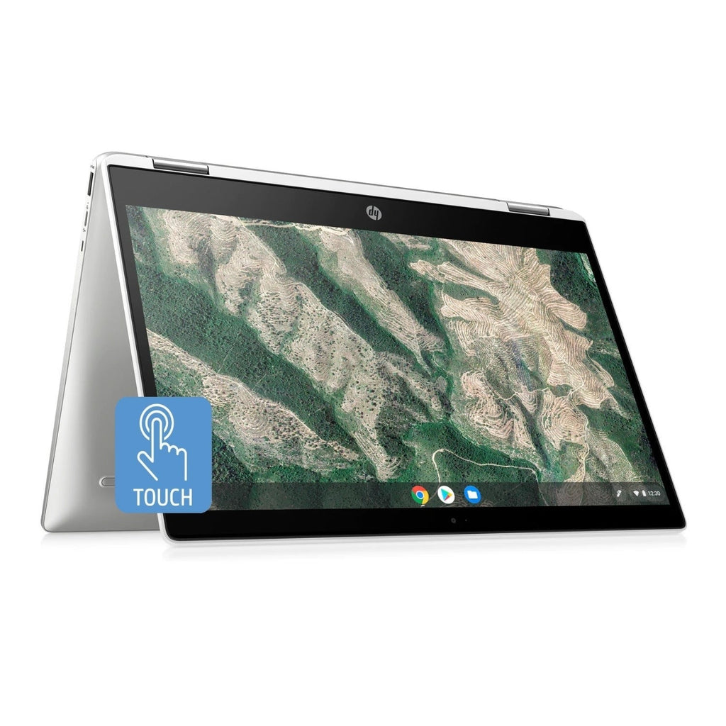 HP x360 Chromebook 14" HD Touch, Celeron N4000, 4GB RAM, 32GB eMMC, B&O Audio (Certified Refurbished)