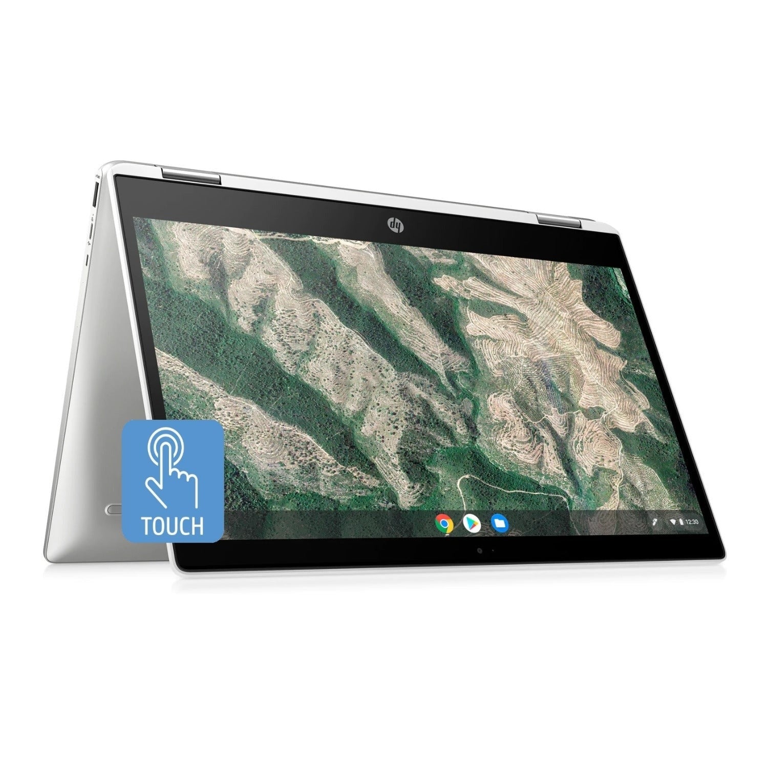 HP x360 Chromebook 14" HD Touch, Celeron N4000, 4GB RAM, 32GB eMMC, B&O Audio (Certified Refurbished)