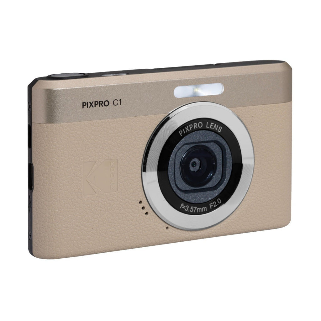 KODAK PIXPRO C1 Friendly Zoom 13MP 1080p Digital Camera - 26mm F/2.0 (Tan)