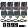 Browning Strike Force Pro 26MP Trail Camera (4 Pack) Bundle with Accessories