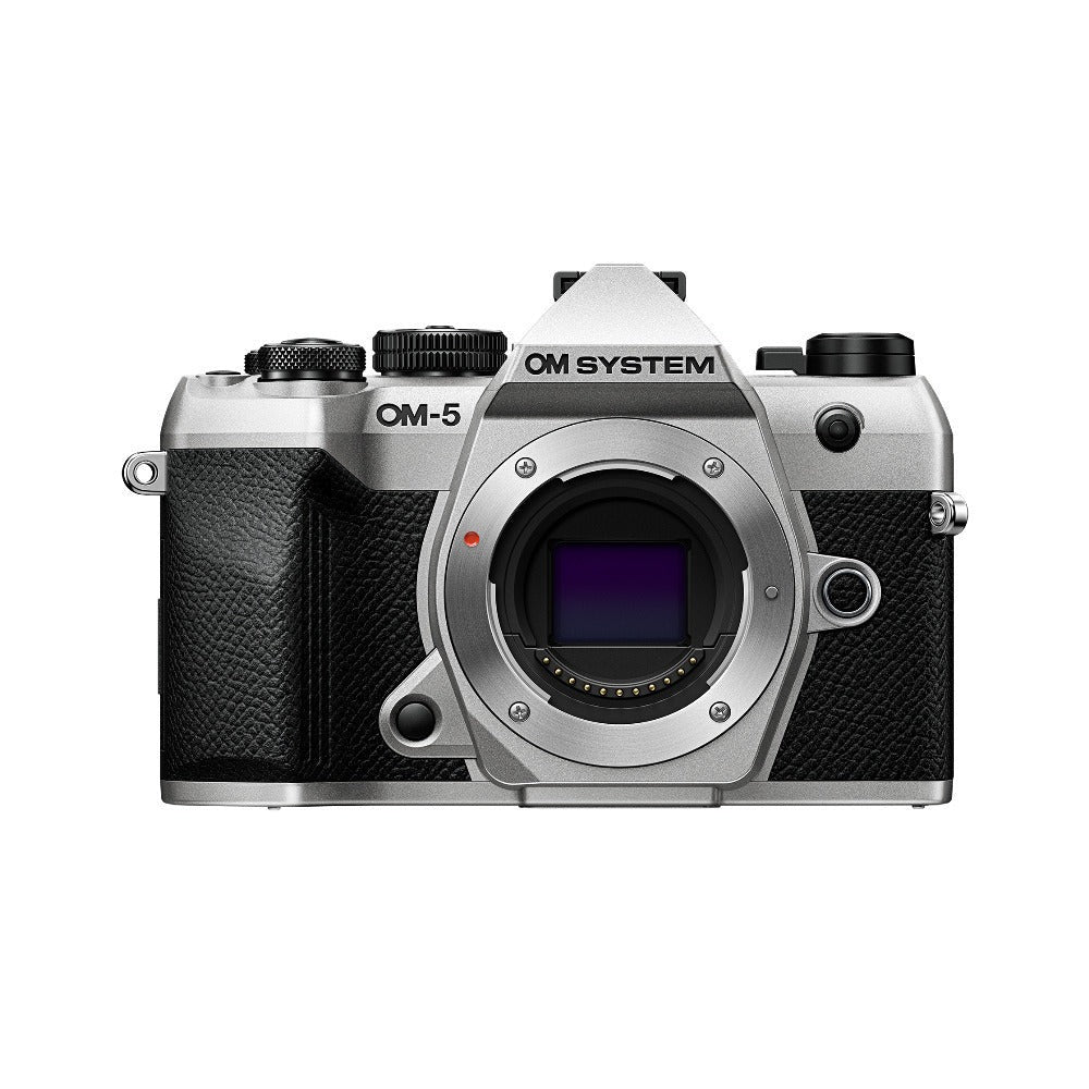 OM SYSTEM OM-5 Mark II Mirrorless Camera (Silver) & 40-150mm f/4 PRO Lens Bundle