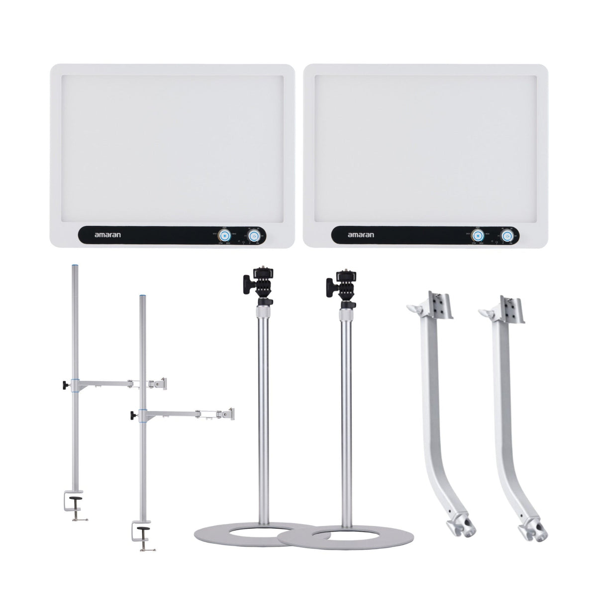 Amaran Verge Edge-Lit LED Panel Light (White, US) with Accessories Bundle
