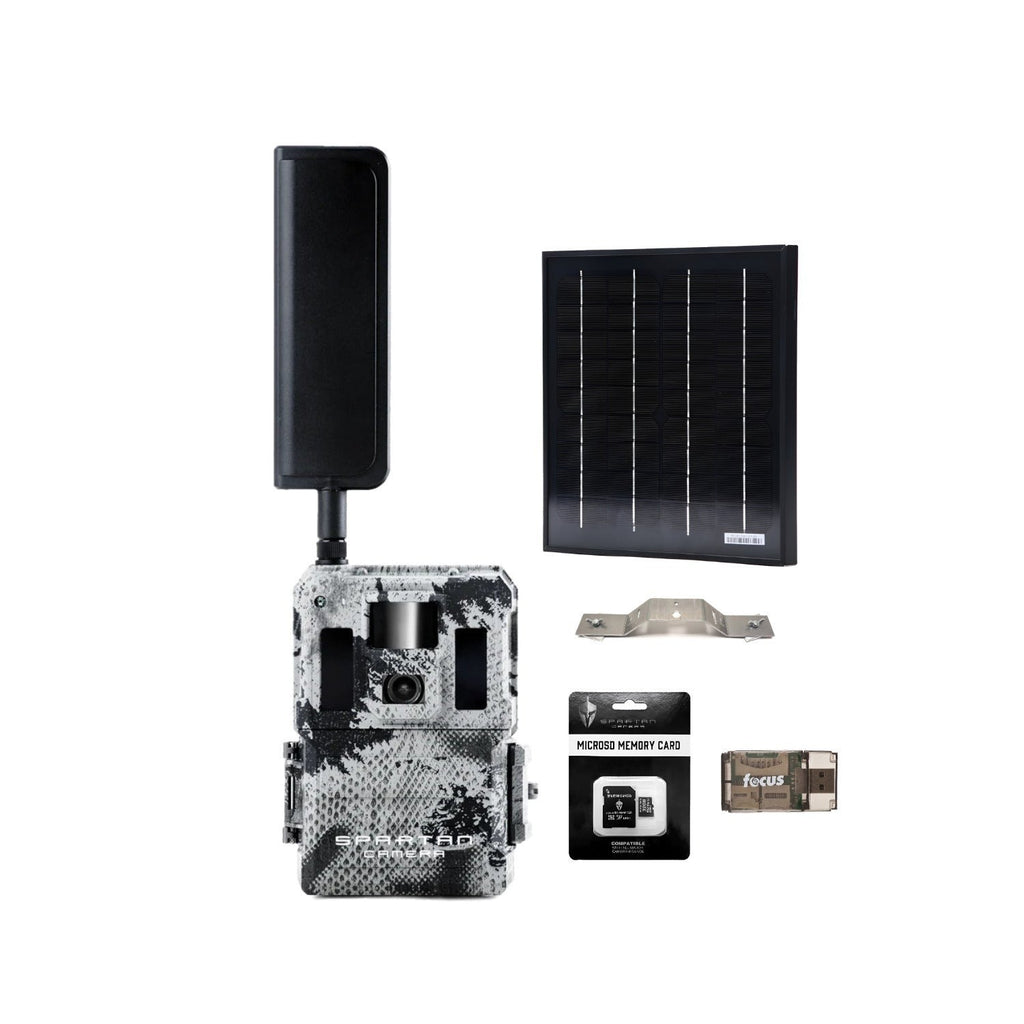 Spartan GoLive2 4G/LTE Trail Camera Bundle with Solar Panel and Accessories