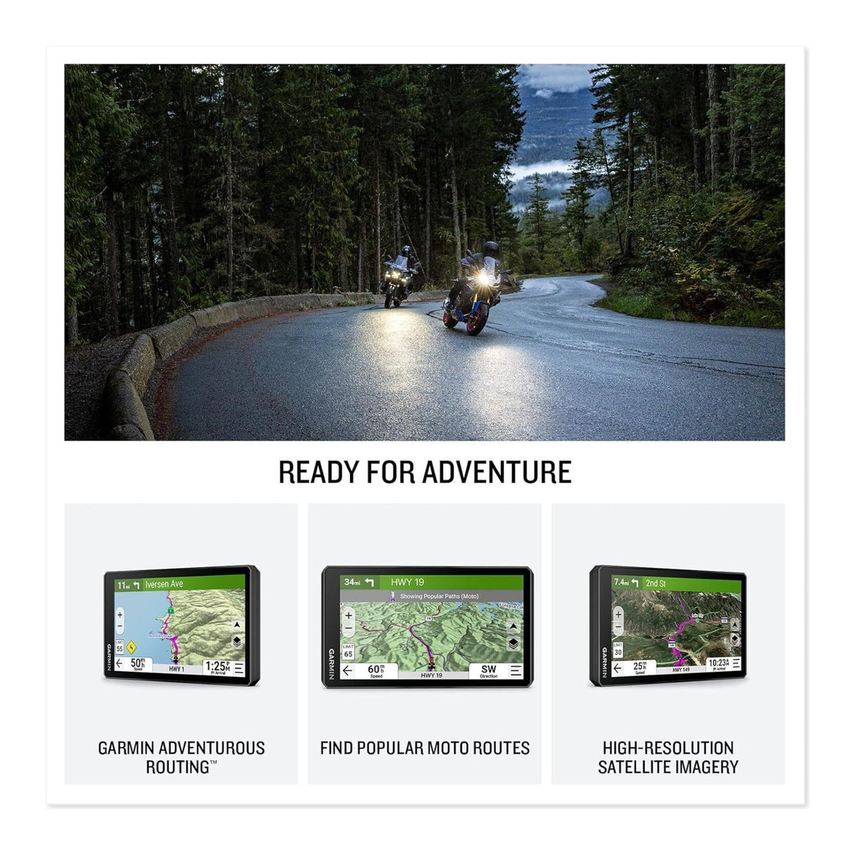 Garmin zmo XT3 4.7-Inch Motorcycle GPS Navigator Bundle with 128GB Memory Card