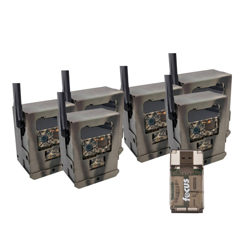Yellowstone Metal Box for Y2 Cellular Trail Camera (6 Pack) with Card Reader