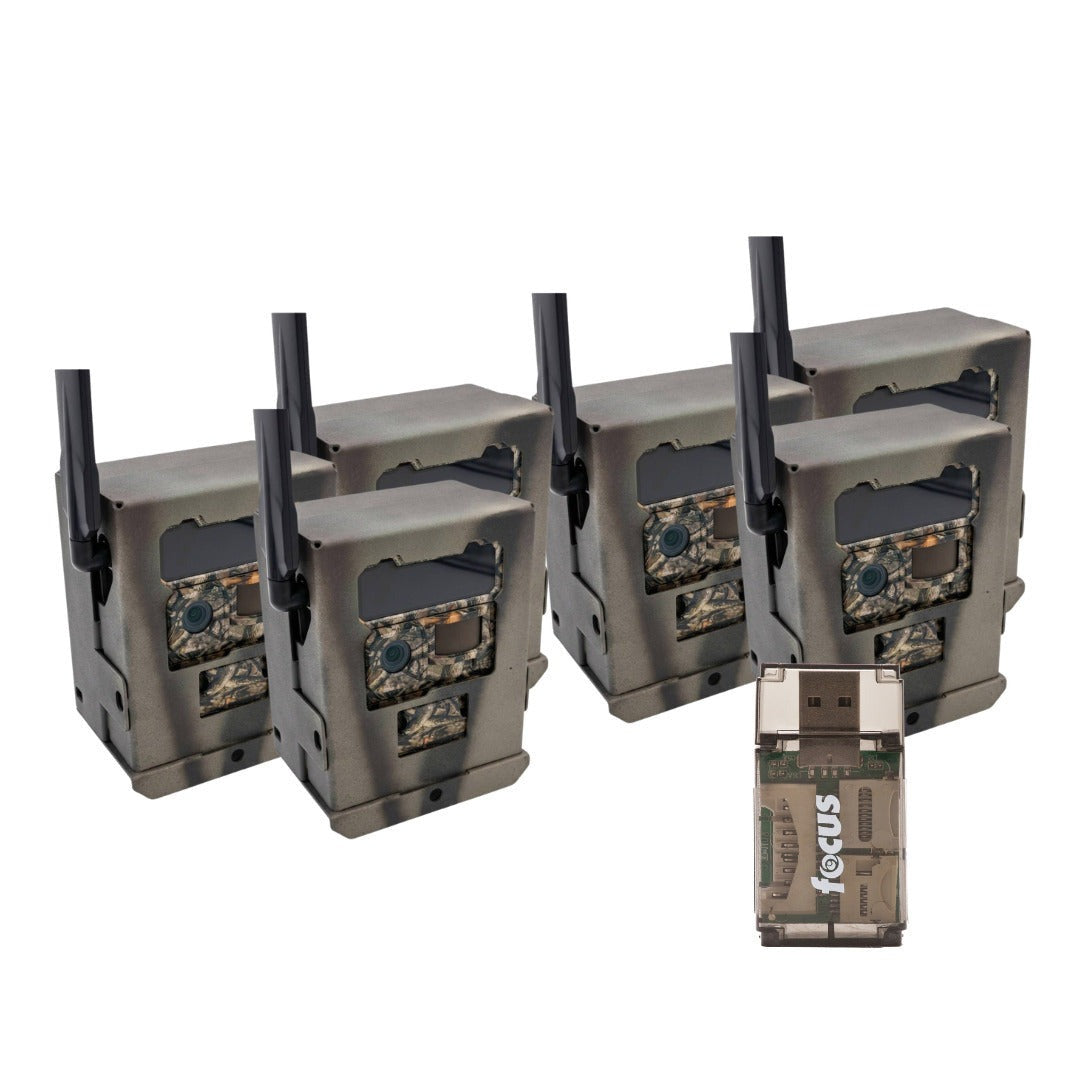 Yellowstone Metal Box for Y2 Cellular Trail Camera (6 Pack) with Card Reader