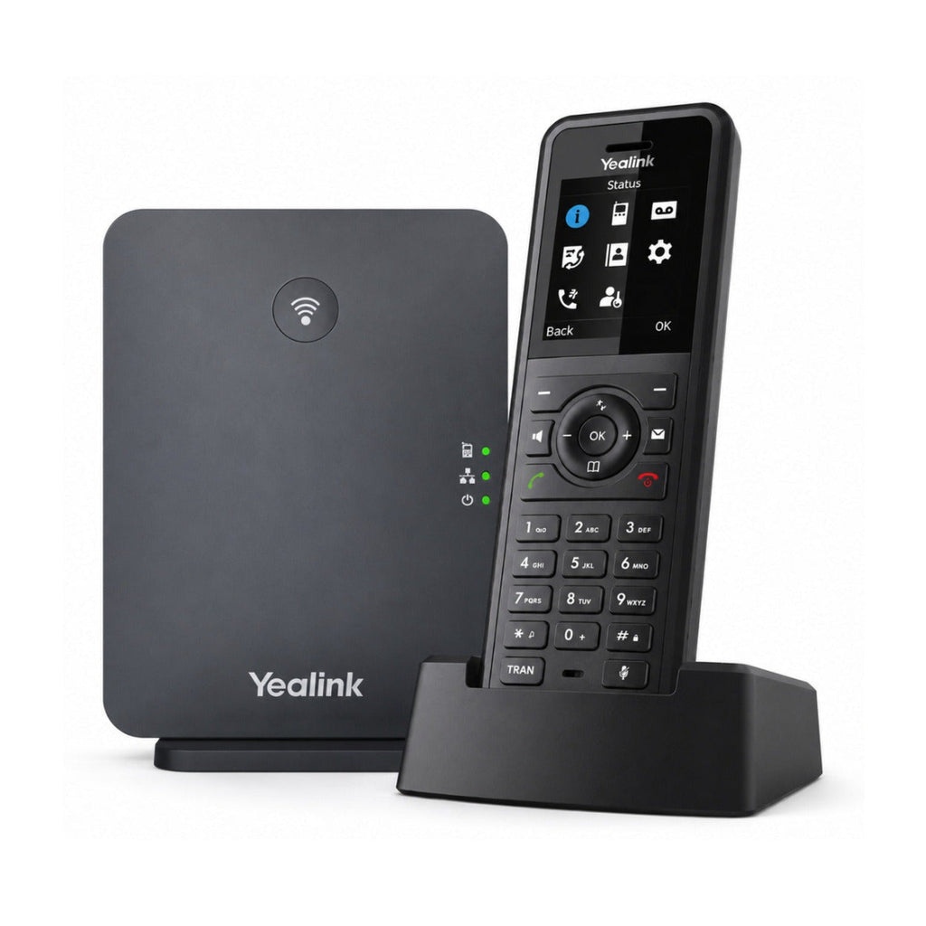 Yealink W57R Drop-resistant Rugged DECT Handset with IP54 Rating, HD Audio and 1.8-inch Color Screen