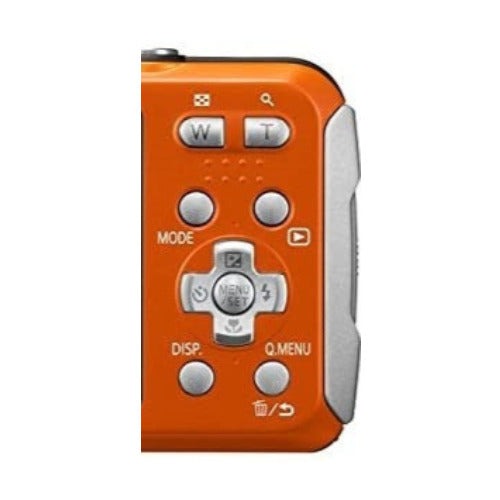 Panasonic LUMIX TS25 Waterproof Digital Camera, 16MP, 4x Optical Zoom (Orange) (Certified Refurbished)