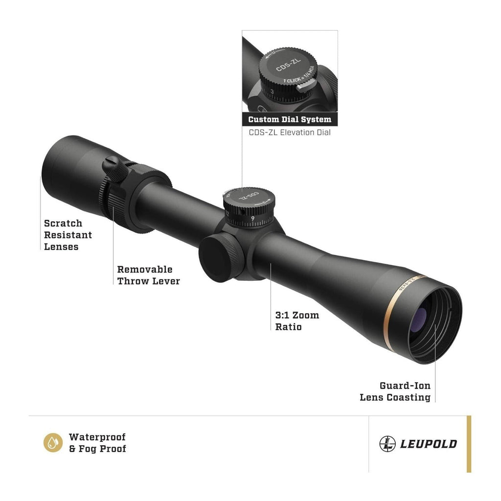 Leupold VX-3HD 2.5-8x36 (1-inch) CDS-ZL Duplex Reticle Riflescope