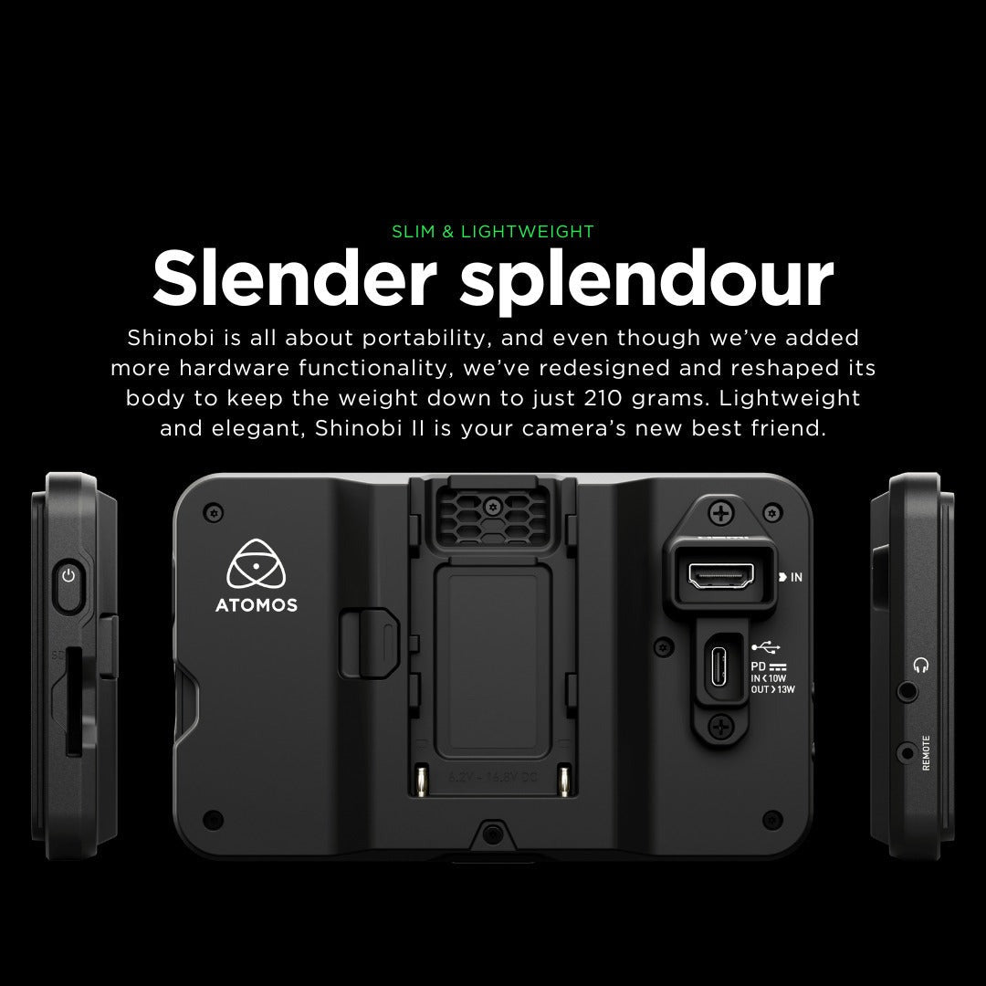 Atomos Shinobi GO 5.2-inch HDR Touchscreen Camera Monitor Bundle