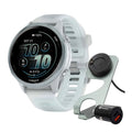 Garmin Forerunner 570 42mm GPS Running Smartwatch (Cloud Blue/Whitestone) Bundle