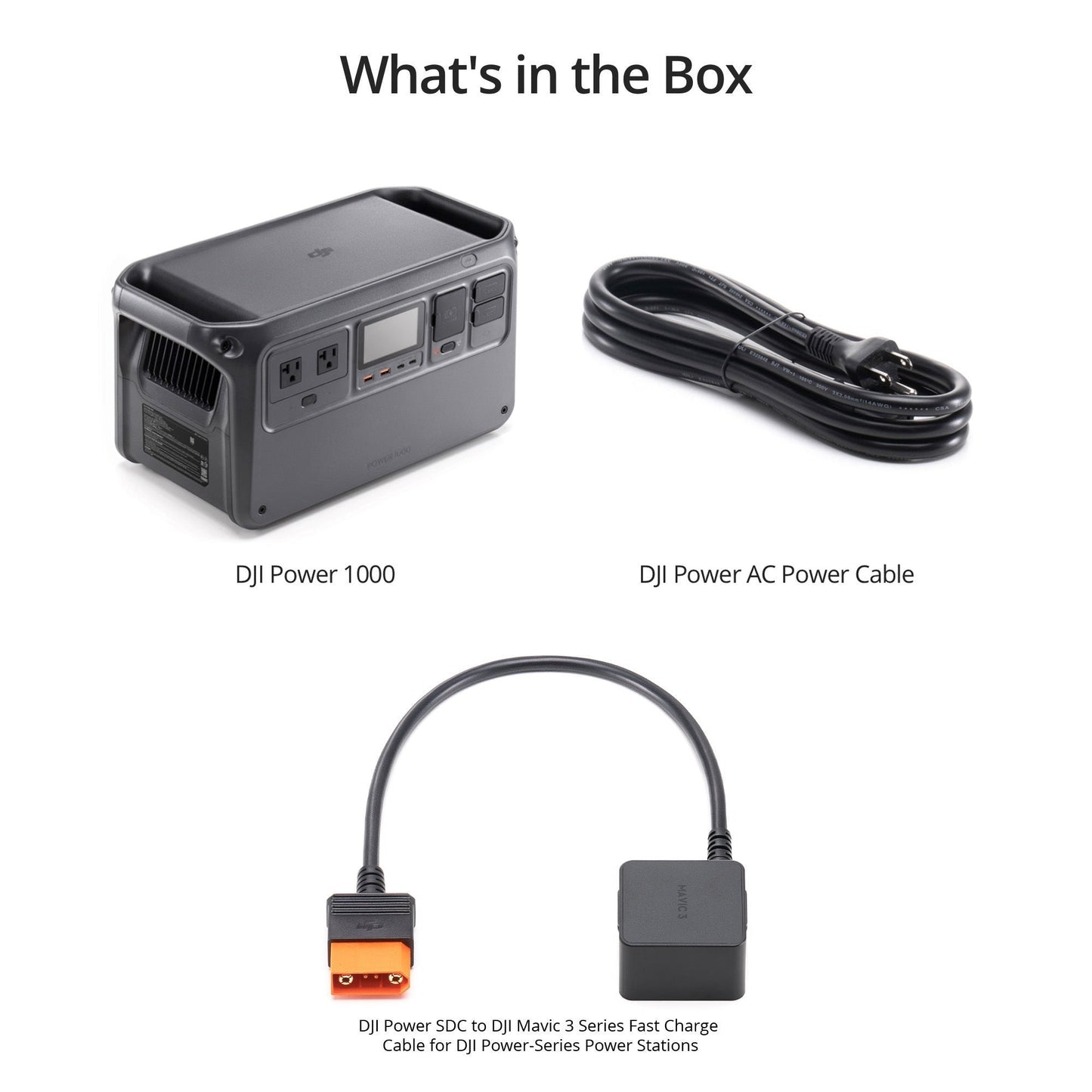 DJI Power 1000 and SDC to Mavic 3 Fast Charge Cable Bundle