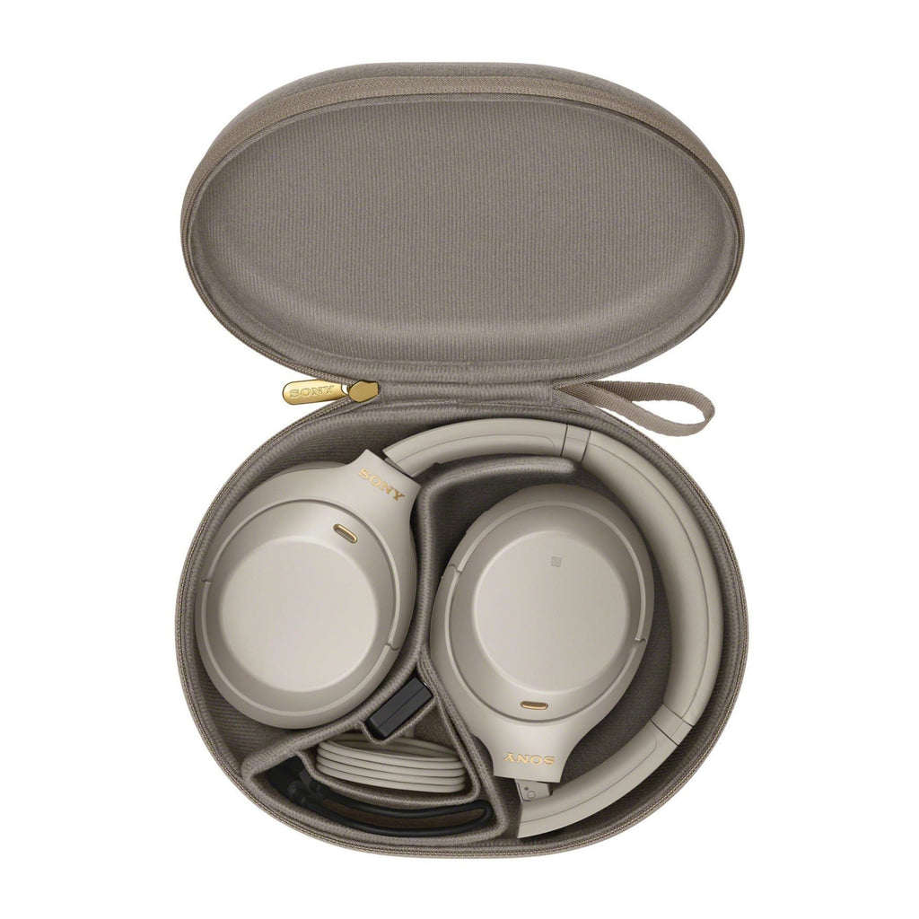 Sony WH-1000XM4 Wireless Noise Canceling Headphones (Silver) Bundle with Finder