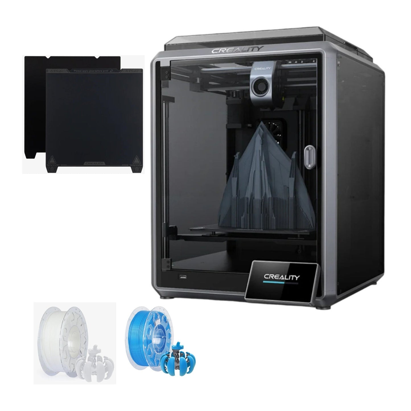 Creality K1 Eco-Friendly Hands-Free Auto Leveling Speedy 3D Printer with 1.75mm PLA Filament Bundle
