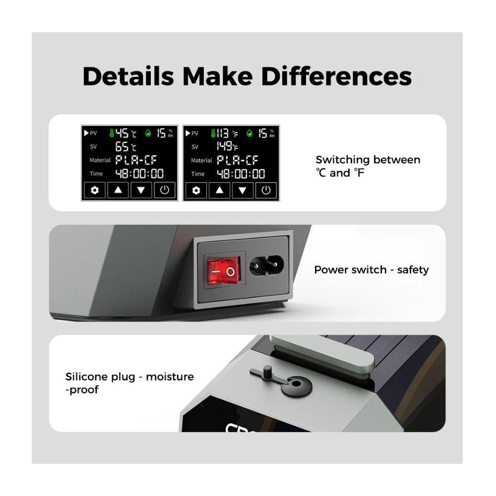 Creality Space Pi Filament Dryer with 360-Degree Hot-Air Heating
