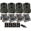 Browning Strike Force FHDR 40MP Trail Camera (4 Pack) Bundle with Accessories