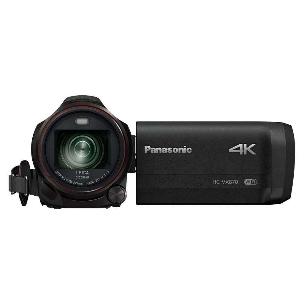 Panasonic HC-VX870K 4K Camcorder, 20x Optical Zoom (Black) (Certified Refurbished)