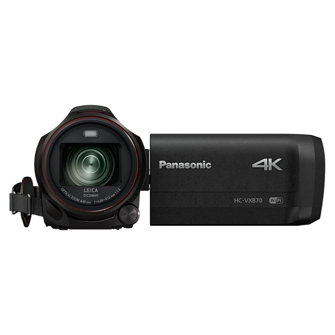 Panasonic HC-VX870K 4K Camcorder, 20x Optical Zoom (Black) (Certified Refurbished)