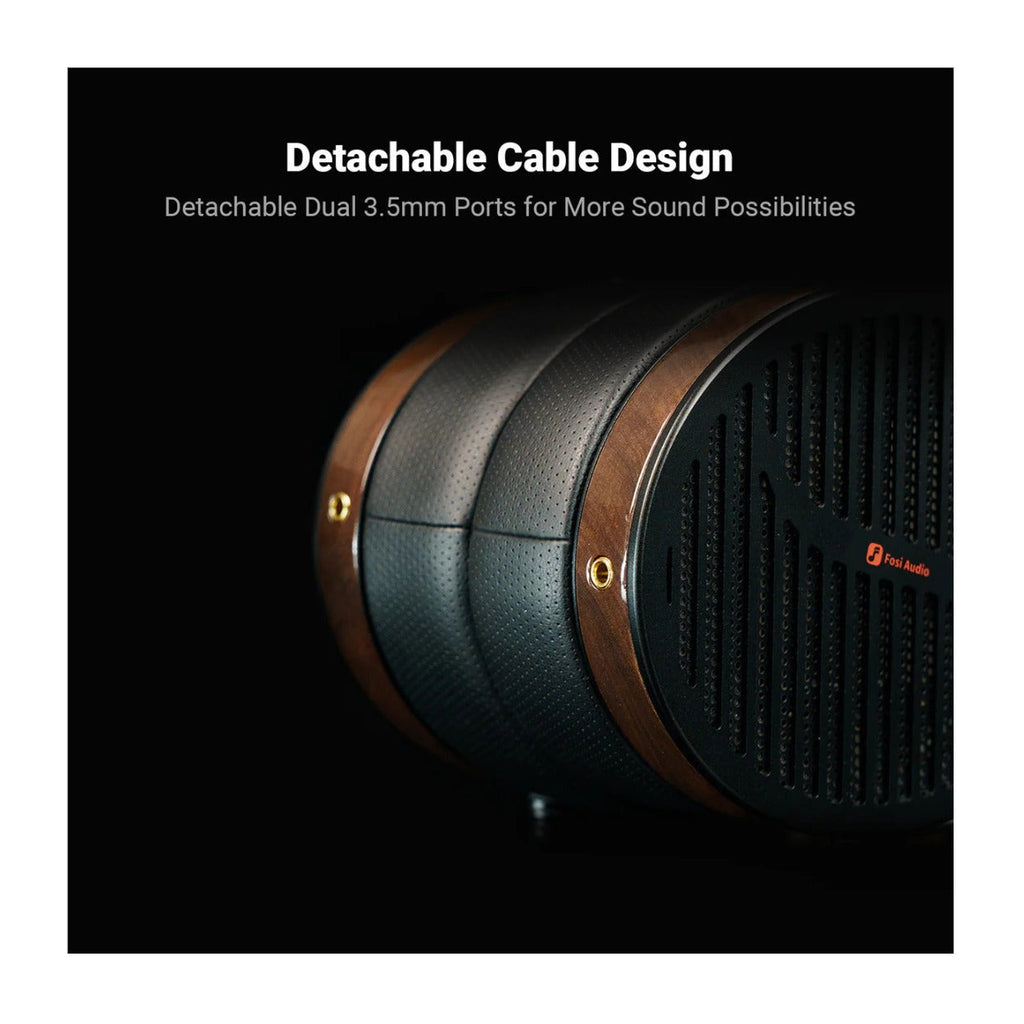 Fosi Audio i5 Open-Back Planar Magnetic Headphones with Suede Leather Headband