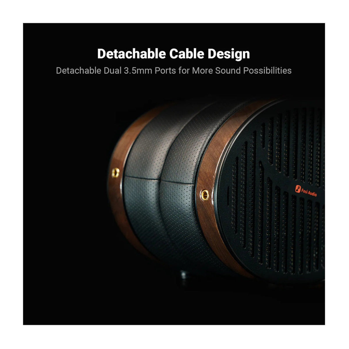 Fosi Audio i5 Open-Back Planar Magnetic Headphones with Suede Leather Headband