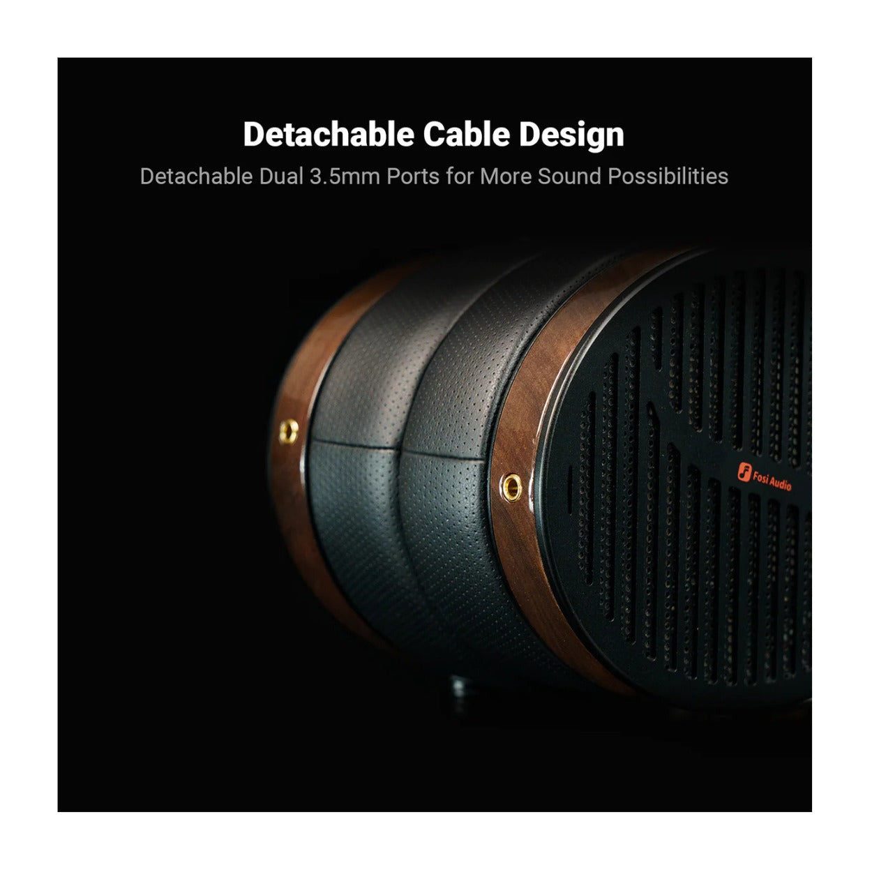 Fosi Audio i5 Open-Back Planar Magnetic Headphones with Suede Leather Headband